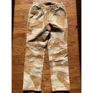 Together 100% Goat Suede Patchwork Pants Size 10‎